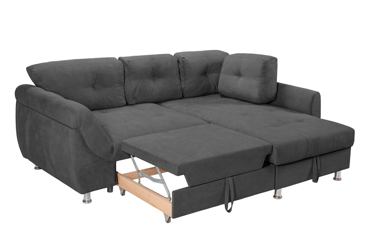 Colțar Extensibil MERLIN, cu lada depozitare, variante stânga/dreapta, 230 x 190 x 93 cm Prestige Home
