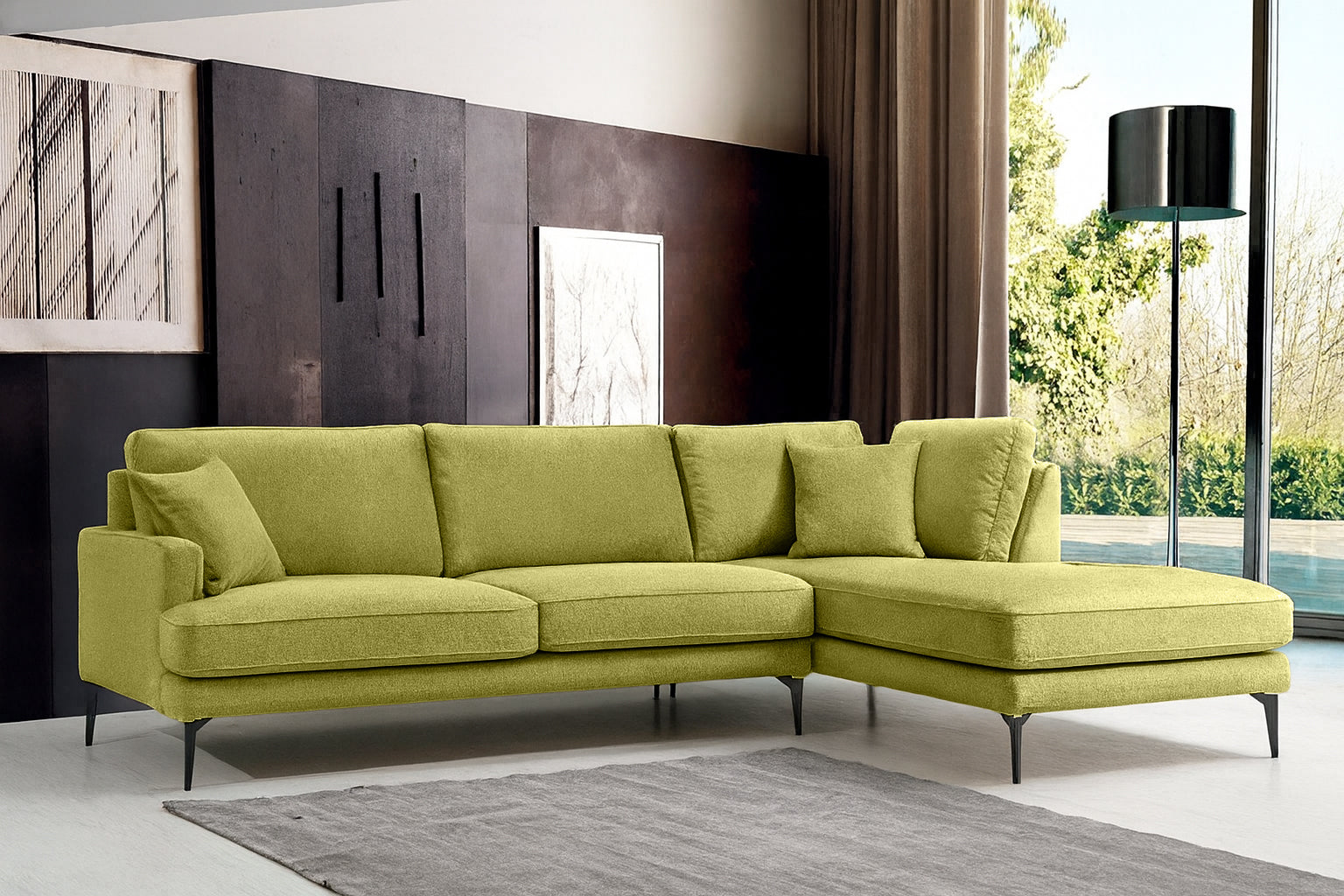 Colțar Fix AZURRO, 280x90/180x85 cm Prestige Home