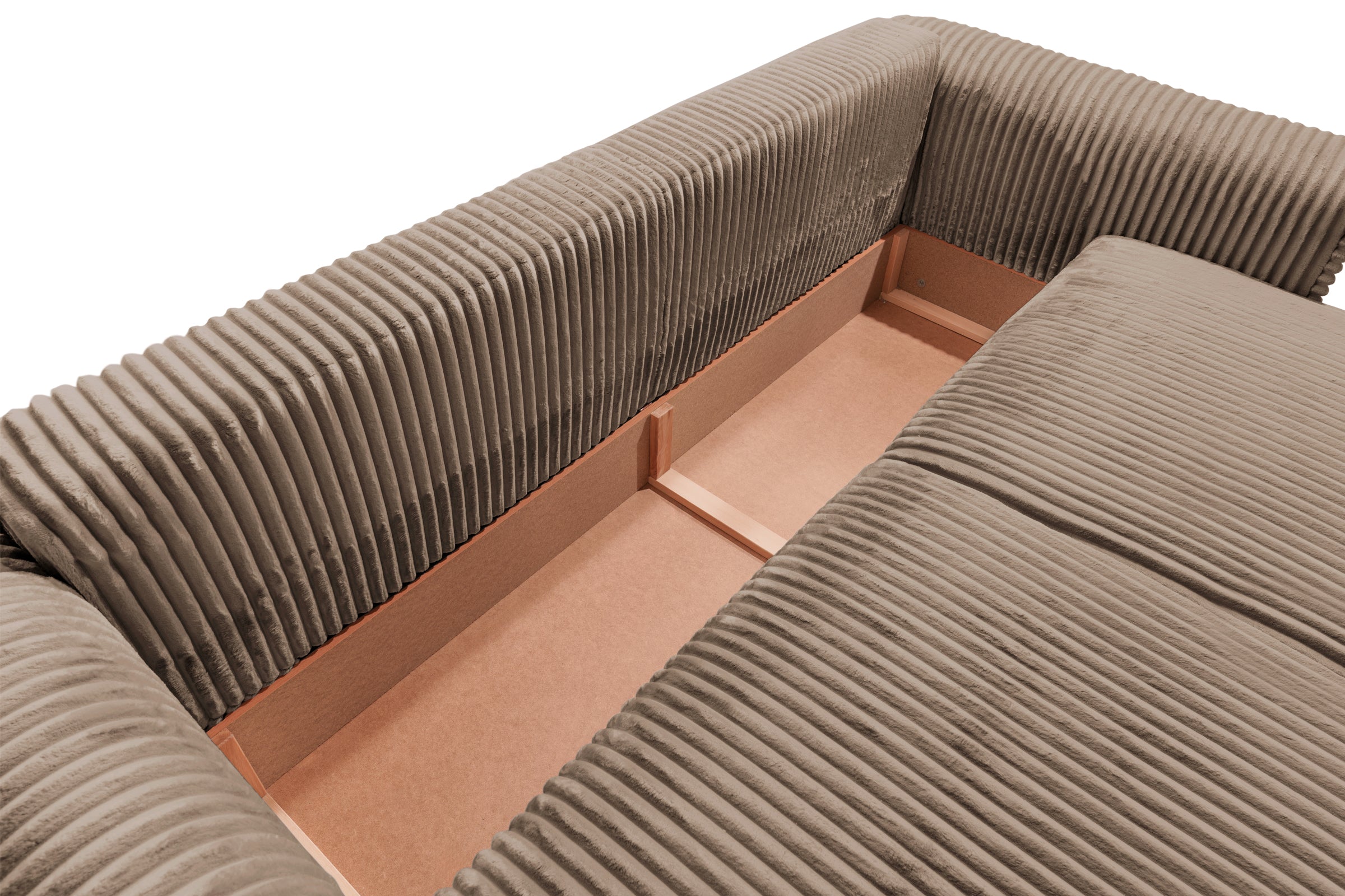 Canapea Extensibilă 3 locuri FELLINI, cu ladă depozitare, 243x108x90 cm Prestige Home