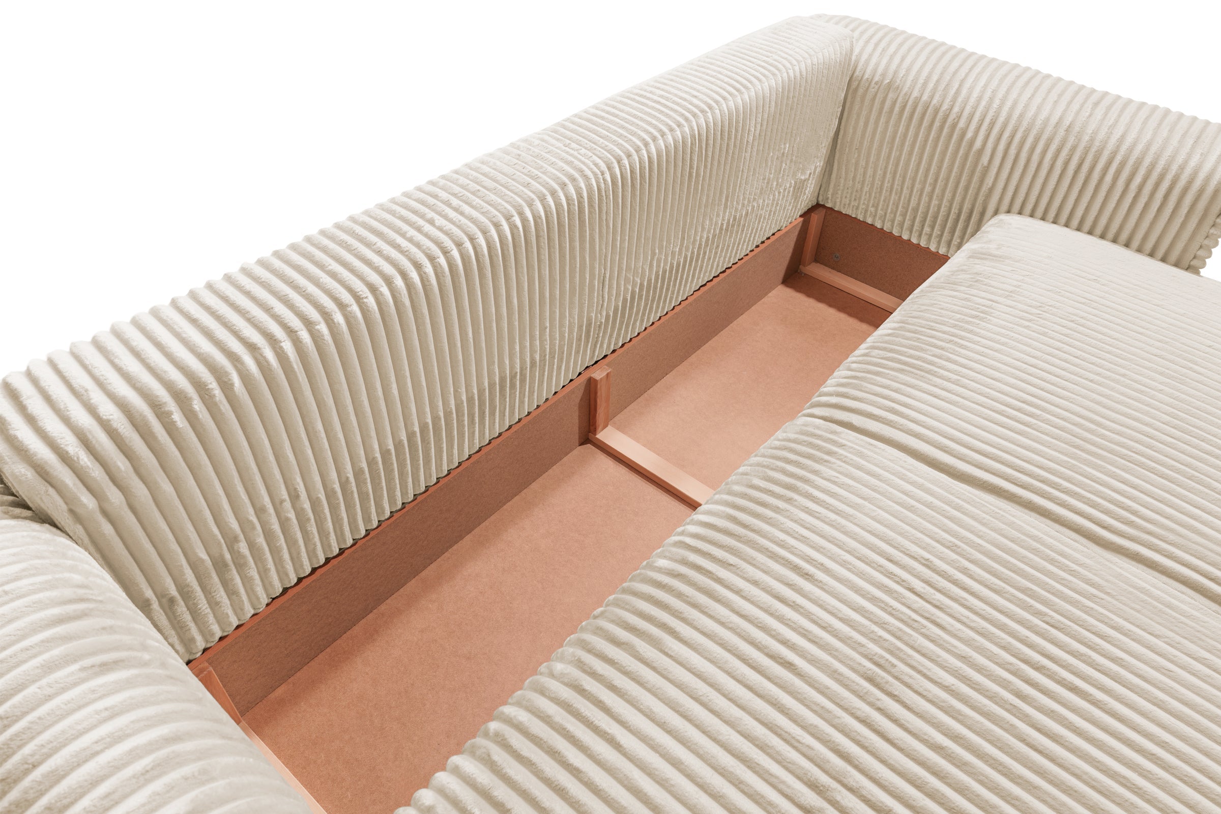 Canapea Extensibilă 3 locuri FELLINI, cu ladă depozitare, 243x108x90 cm Prestige Home