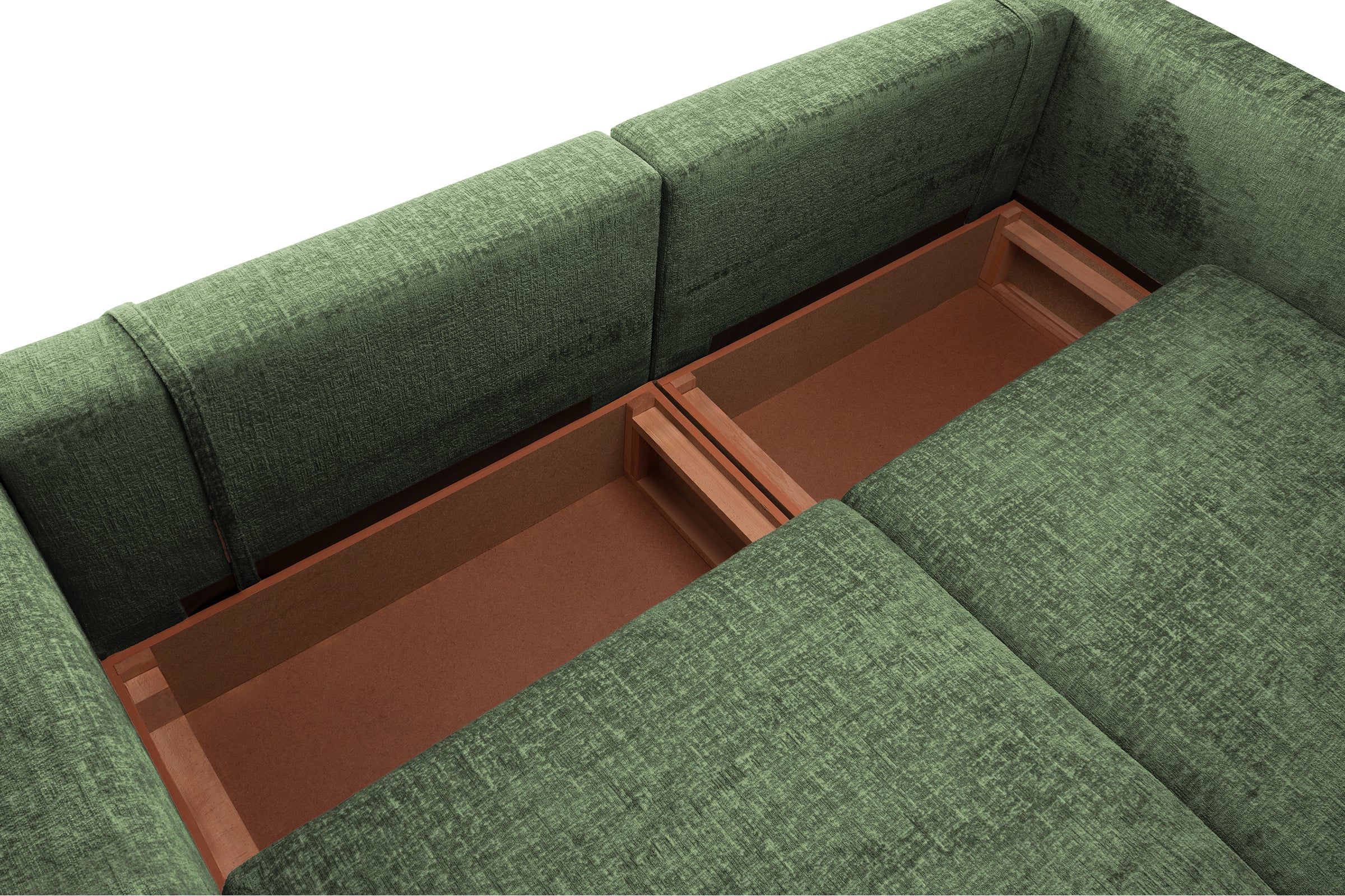 Canapea Extensibilă 5 locuri ZANETTO, cu 3 lăzi depozitare, 340x103x70 cm Prestige Home
