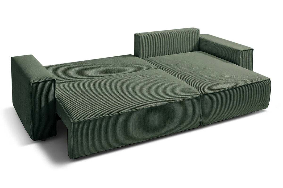 Coltar Extensibil 3 locuri Cloud, cu lada de depozitare, 275x145x85 cm - Prestigehome.ro - Coltar - Prestige - #color_Verde-Fjord