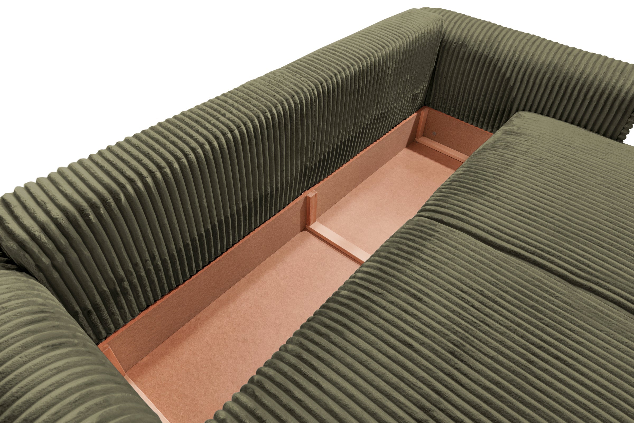 Canapea Extensibilă 3 locuri FELLINI, cu ladă depozitare, 243x108x90 cm Prestige Home