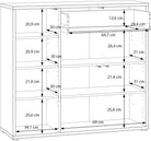 Pantofar Alice Springs cu 3 uși, 20 perechi, alb, 109×99×35 cm Arboteca