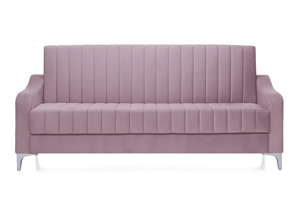 Canapea Extensibilă 3 locuri AQUA, cu ladă de depozitare, 212x70x97 cm Swing-Roz Prestige Home