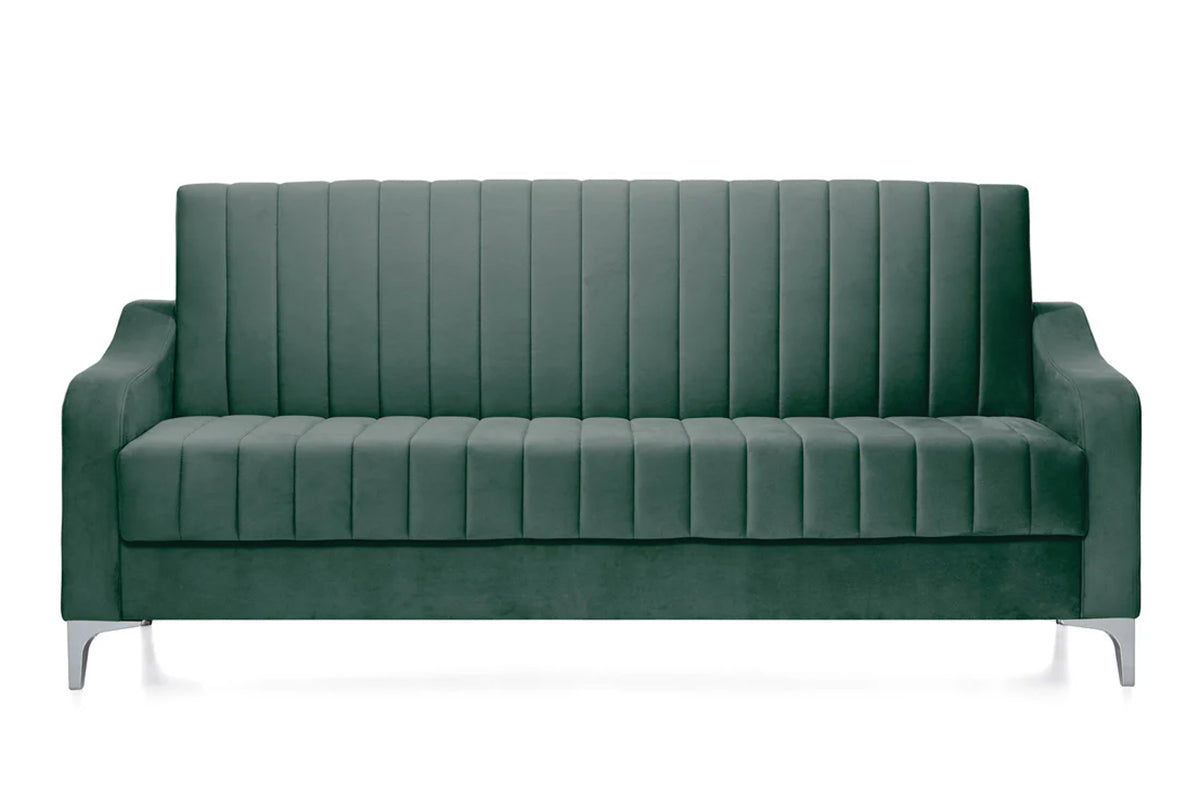 Canapea Extensibilă 3 locuri AQUA, cu ladă de depozitare, 212x70x97 cm Swing-Verde Prestige Home