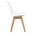 Scaun IVREA 2, transparent, acrilat/piele ecologică/fag, 48x54x80 cm Kondela