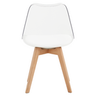 Scaun IVREA 2, transparent, acrilat/piele ecologică/fag, 48x54x80 cm Kondela