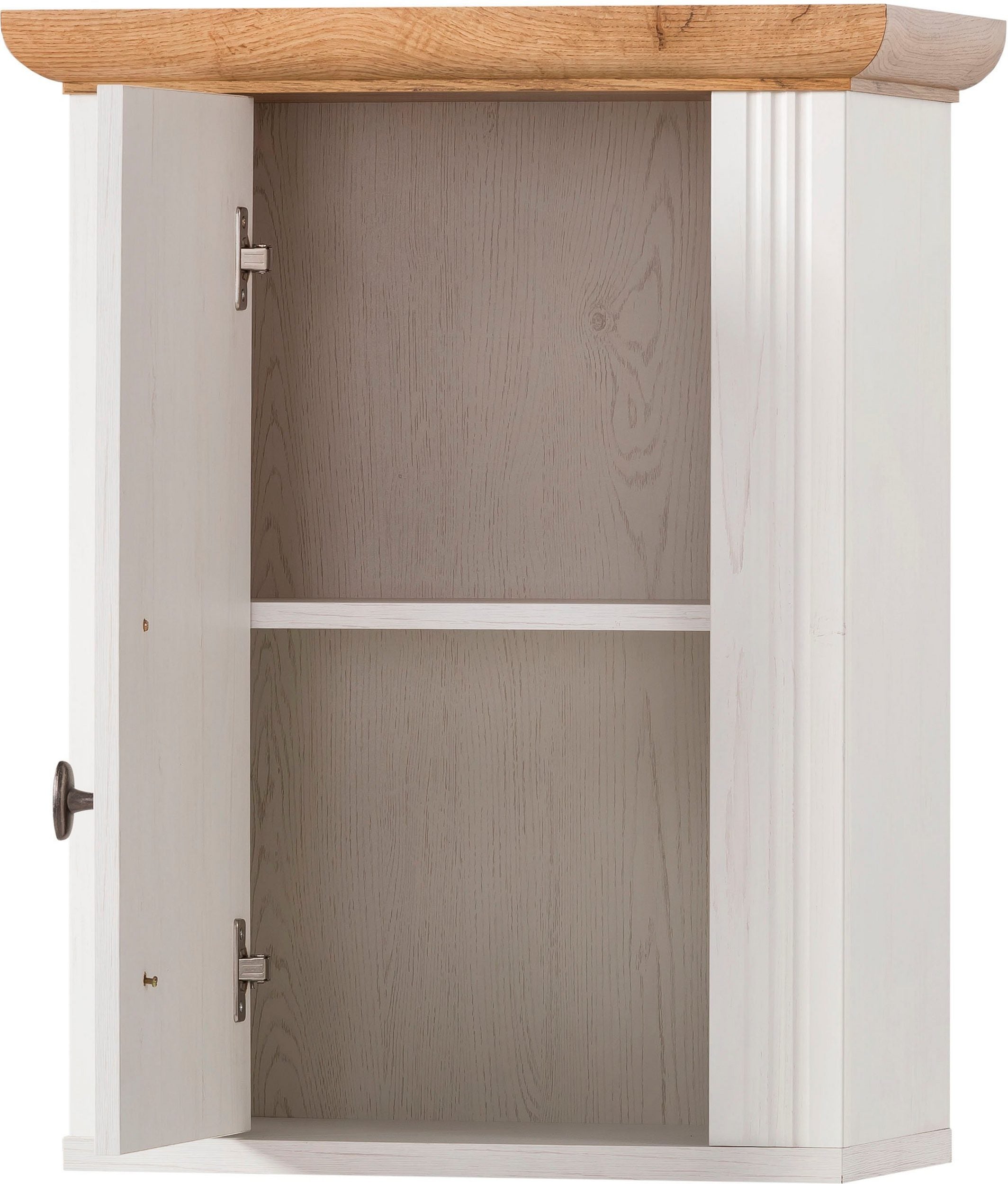 Bucătărie Westminster, 270 cm, MDF/PAL Melaminat, Alb Pin/Stejar Wotan, Dezasamblat Arboteca