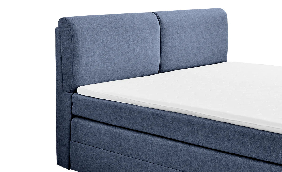 Pat Boxspring Charlotte, cu ladă de depozitare, saltea și topper incluse Prestige Home