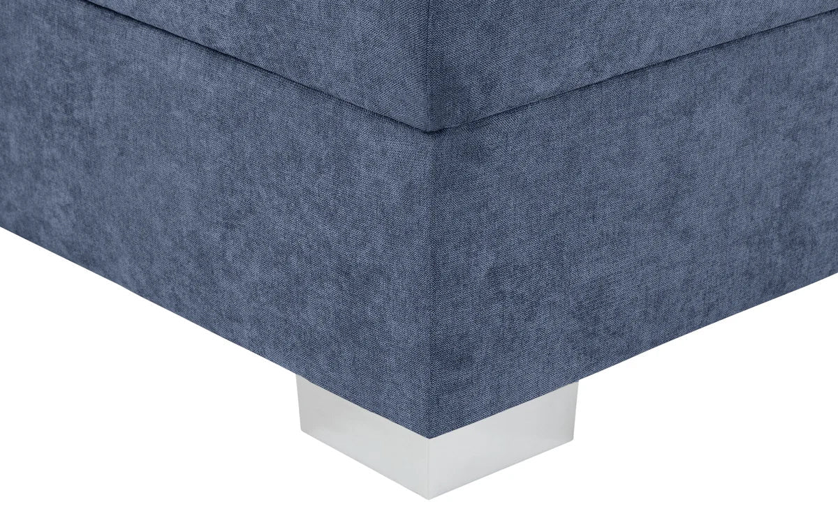 Pat Boxspring Charlotte, cu ladă de depozitare, saltea și topper incluse Prestige Home