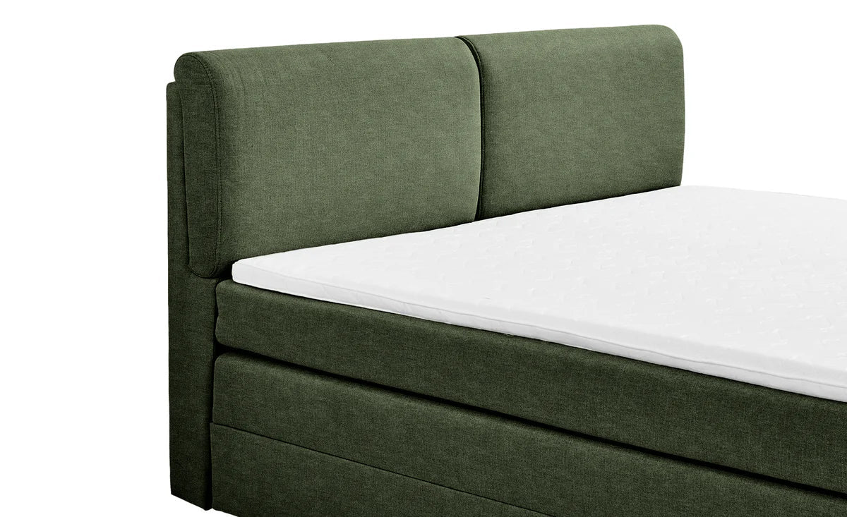 Pat Boxspring Charlotte, cu ladă de depozitare, saltea și topper incluse Prestige Home