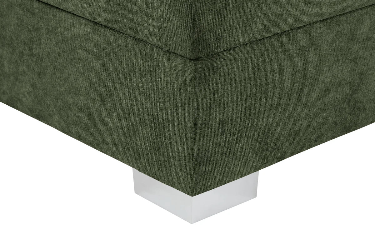 Pat Boxspring Charlotte, cu ladă de depozitare, saltea și topper incluse Prestige Home