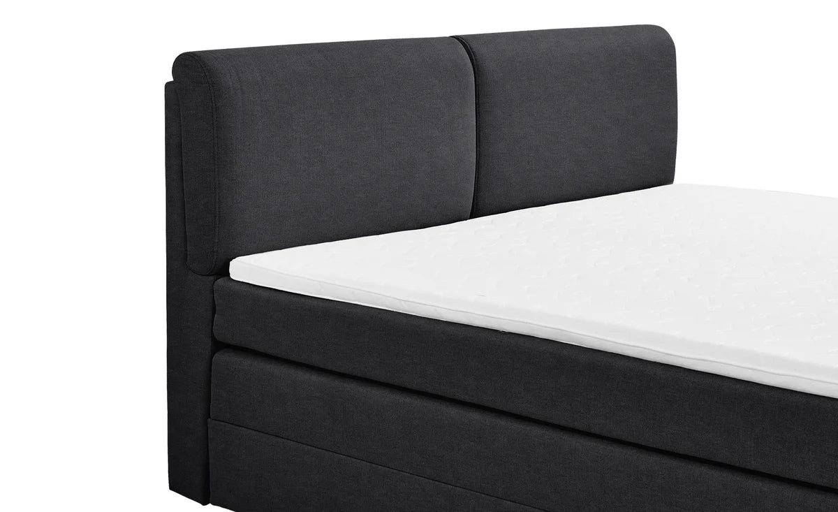 Pat Boxspring Charlotte, cu ladă de depozitare, saltea și topper incluse Prestige Home