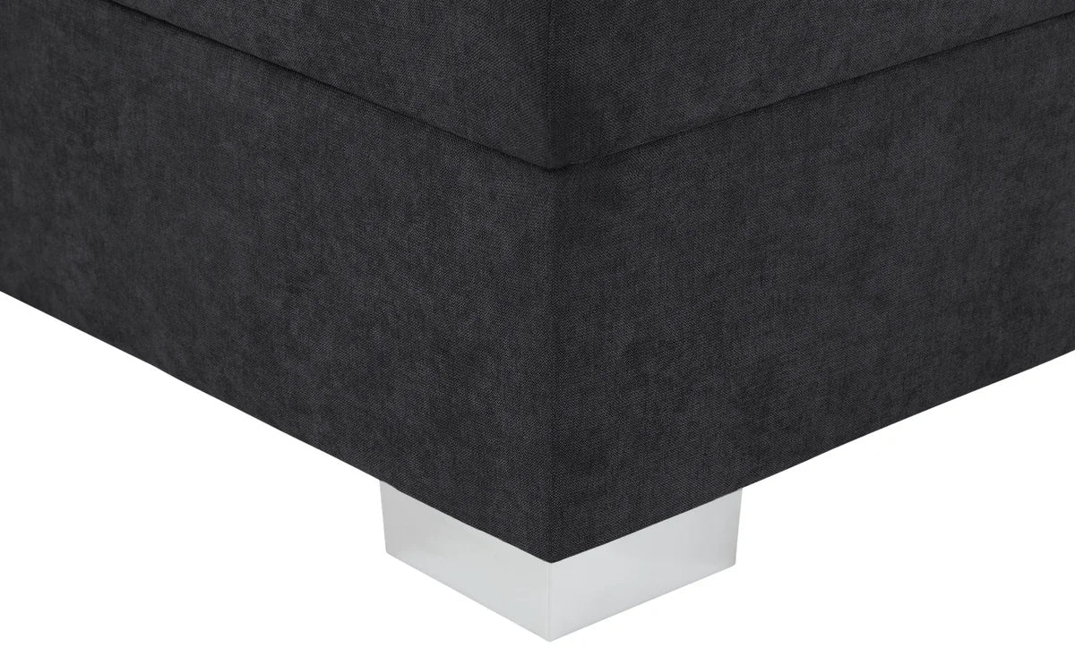 Pat Boxspring Charlotte, cu ladă de depozitare, saltea și topper incluse Prestige Home