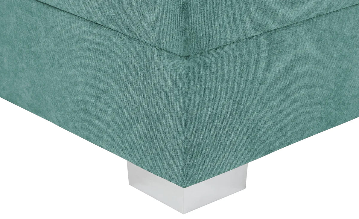 Pat Boxspring Charlotte, cu ladă de depozitare, saltea și topper incluse Prestige Home