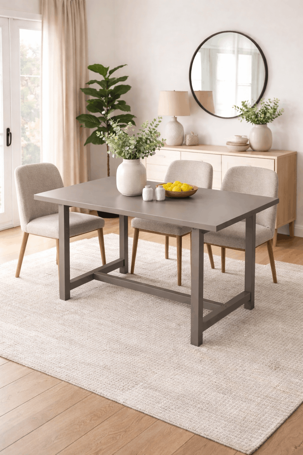 Masa Timbers, lemn masiv, 120 cm latime Arboteca