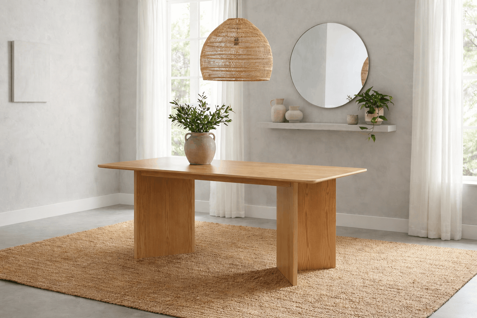 Masa Charlotte, MDF, 180 cm latime Arboteca