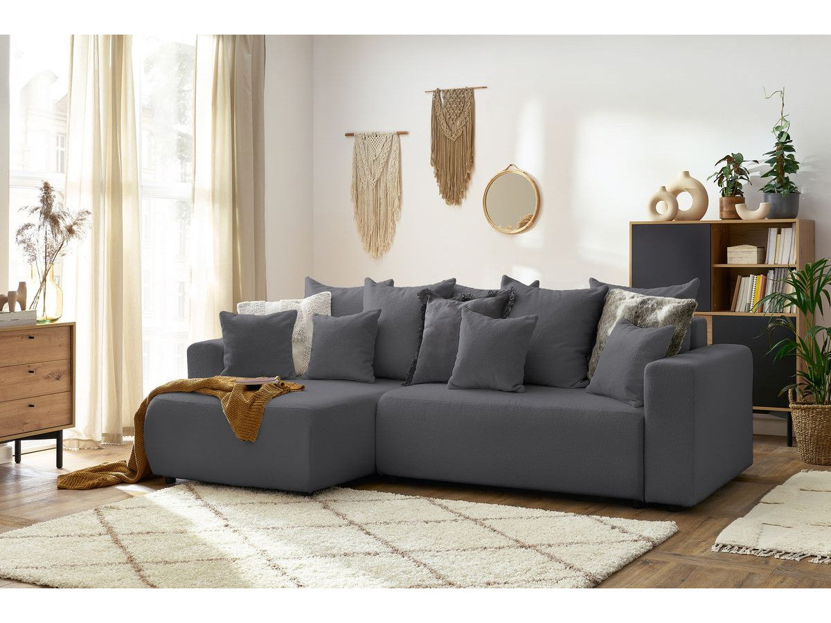 Colțar Extensibil LIVIGNO, cu ladă de depozitare, șezlong interschimbabil, 271x153x95 cm Prestige Home