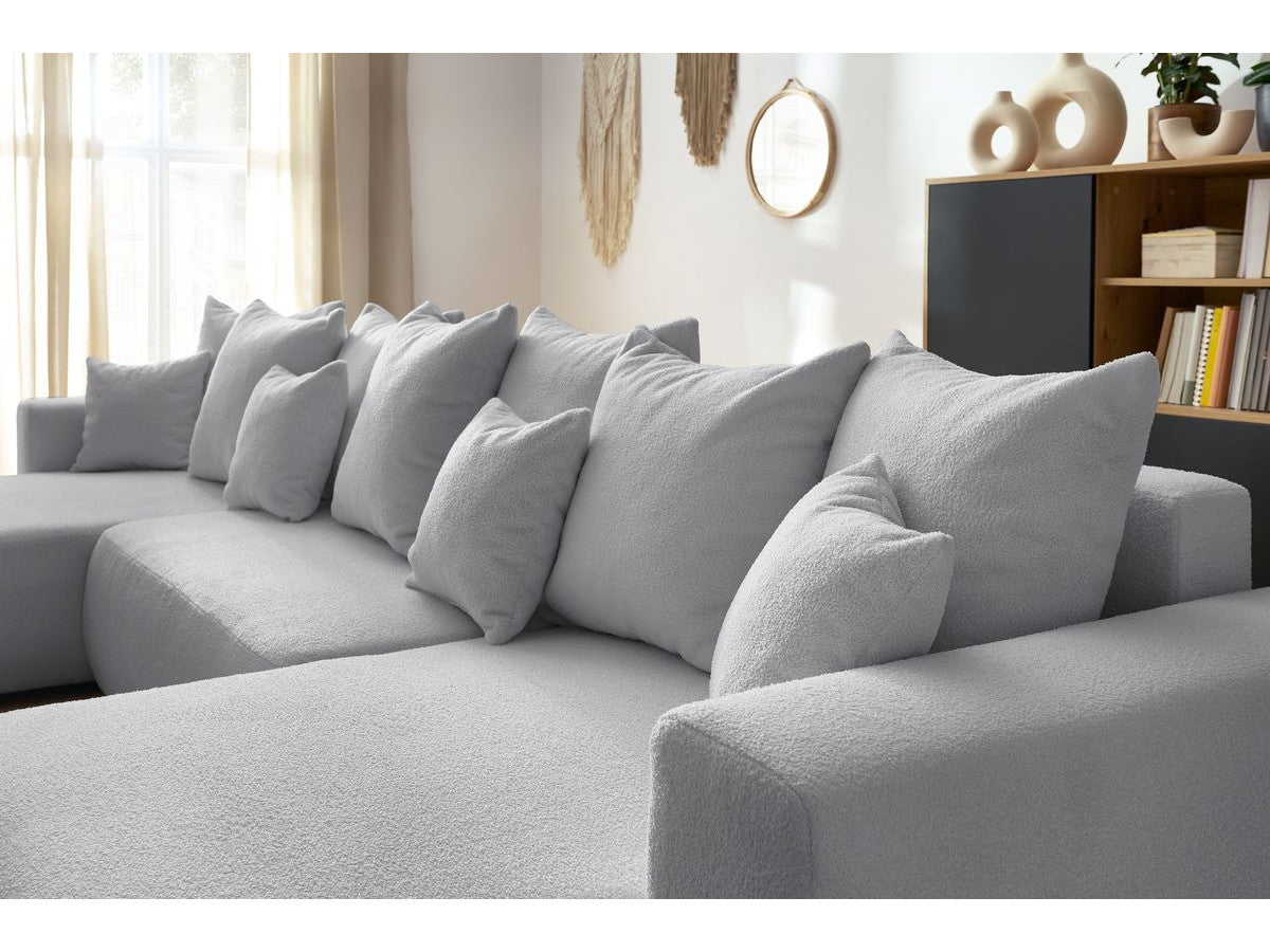 Colțar Extensibil, în formă de U, LIVIGNO, cu ladă de depozitare, 347x154x80 cm Prestige Home