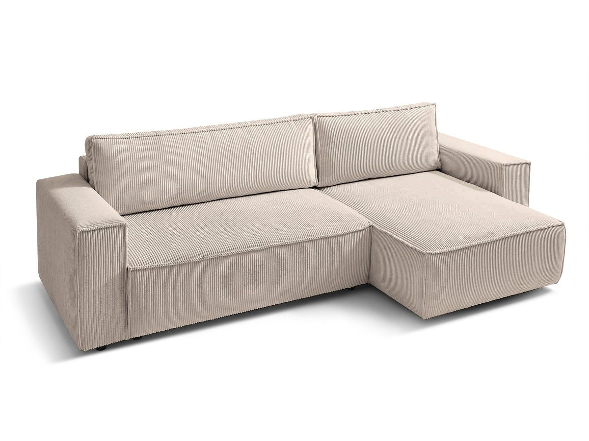 Colțar Extensibil CLOUD, cu ladă de depozitare, șezlong interschimbabil, 275x145x85 cm Prestige Home
