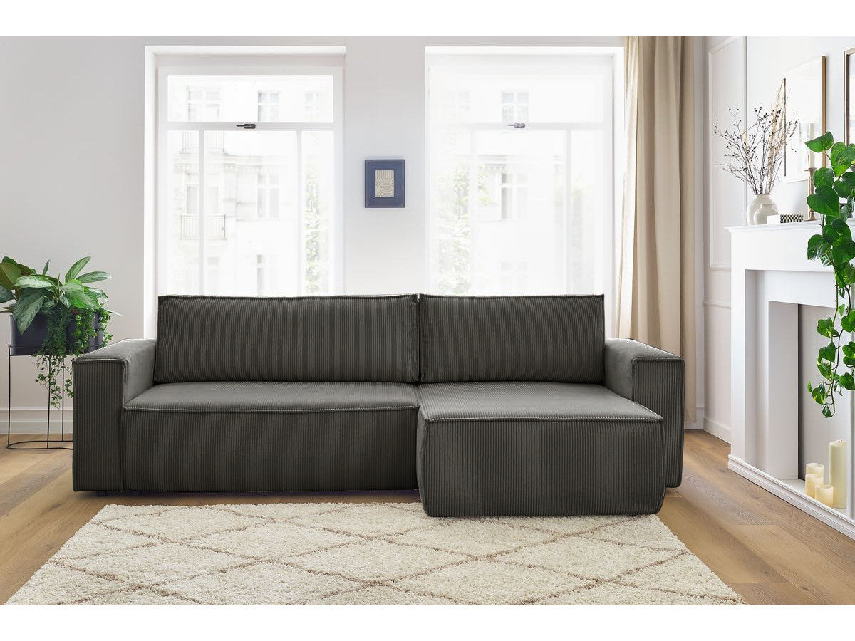 Colțar Extensibil CLOUD, cu ladă de depozitare, șezlong interschimbabil, 275x145x85 cm Prestige Home