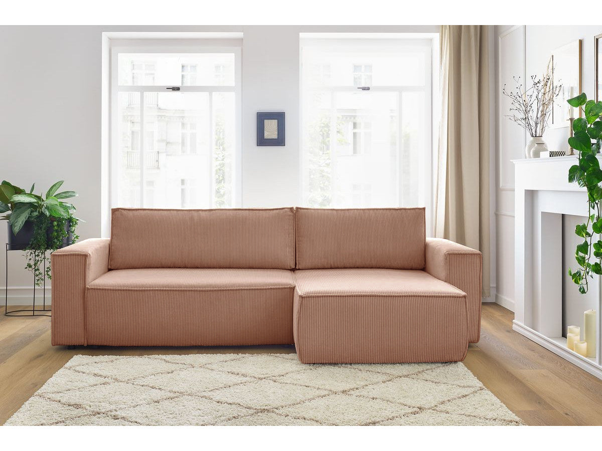 Colțar Extensibil CLOUD, cu ladă de depozitare, șezlong interschimbabil, 275x145x85 cm Prestige Home