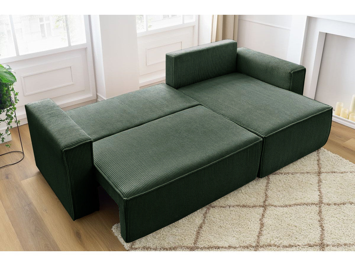 Colțar Extensibil CLOUD, cu ladă de depozitare, șezlong interschimbabil, 275x145x85 cm Prestige Home