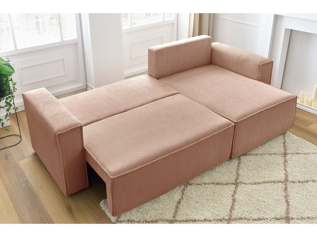 Colțar Extensibil CLOUD, cu ladă de depozitare, șezlong interschimbabil, 275x145x85 cm Prestige Home