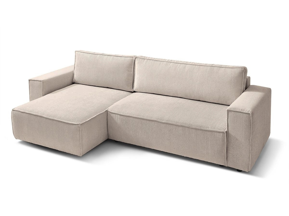 Colțar Extensibil CLOUD, cu ladă de depozitare, șezlong interschimbabil, 275x145x85 cm Prestige Home