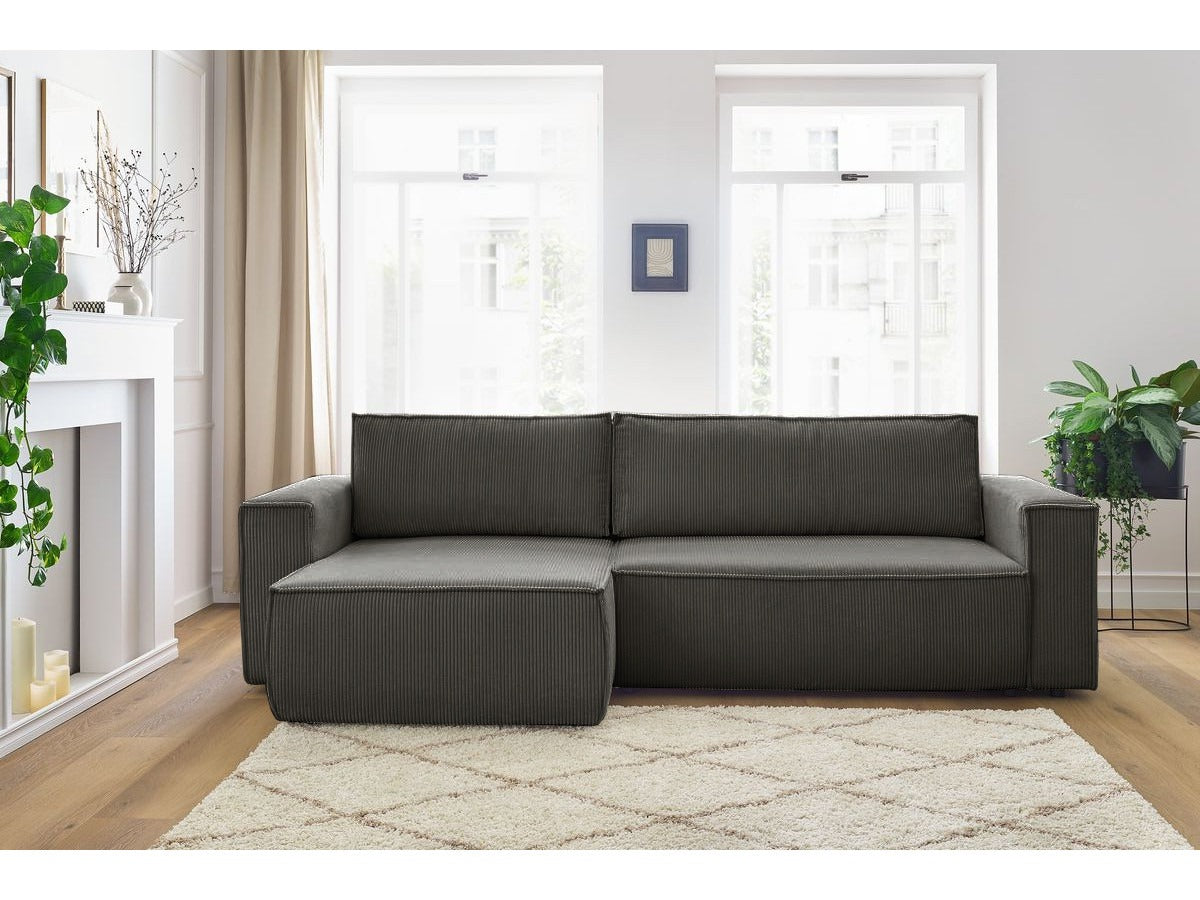 Colțar Extensibil CLOUD, cu ladă de depozitare, șezlong interschimbabil, 275x145x85 cm Prestige Home