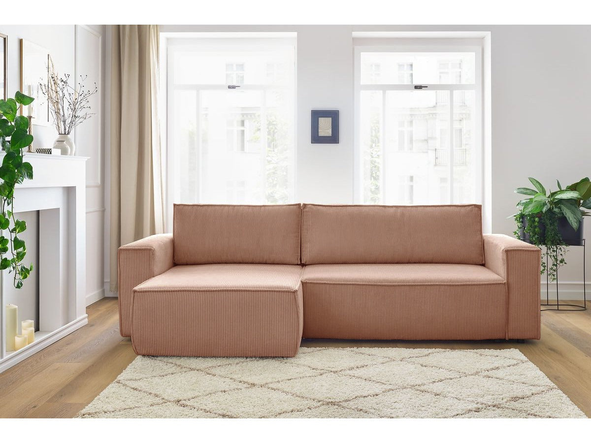Colțar Extensibil CLOUD, cu ladă de depozitare, șezlong interschimbabil, 275x145x85 cm Prestige Home