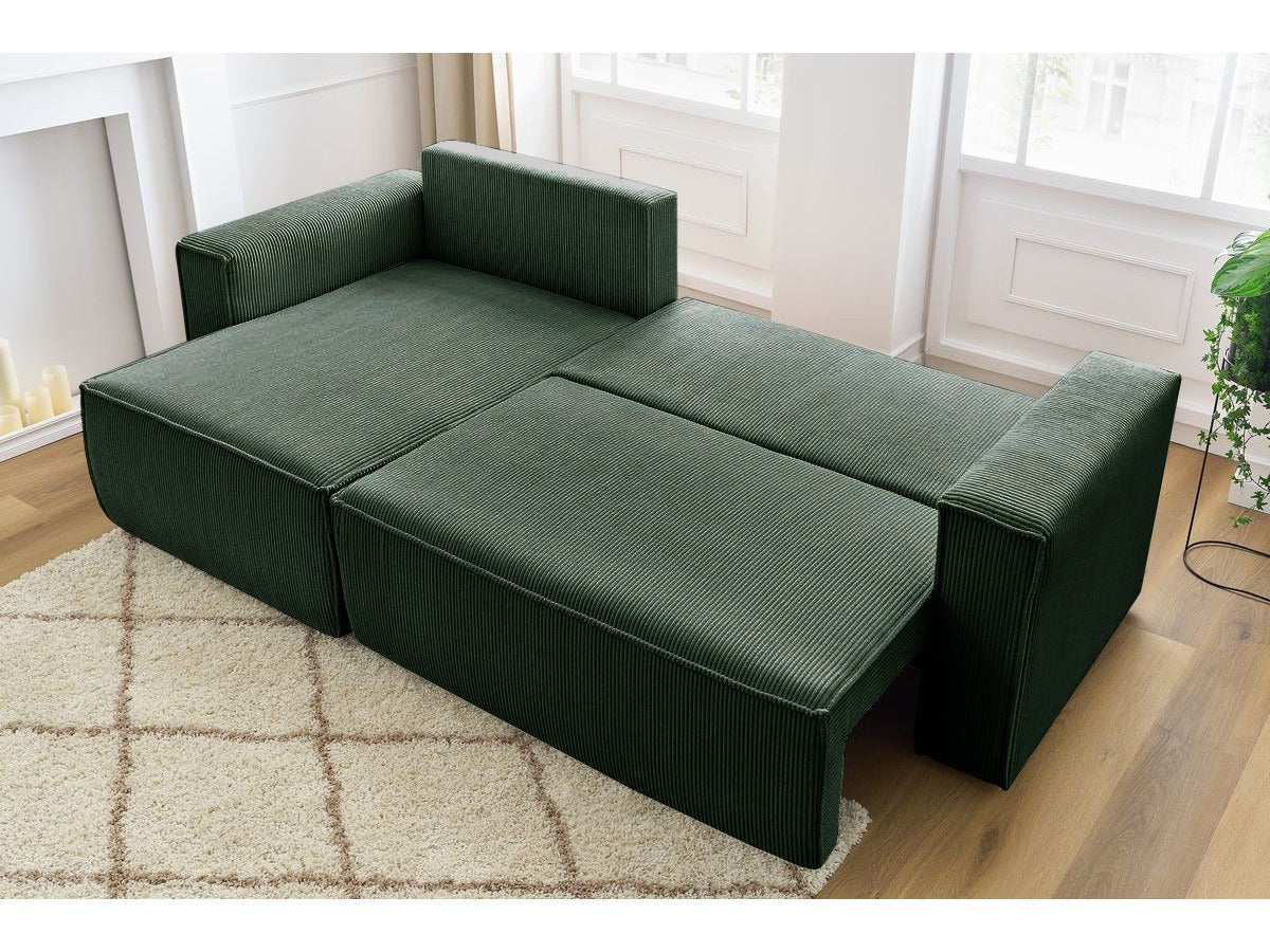 Colțar Extensibil CLOUD, cu ladă de depozitare, șezlong interschimbabil, 275x145x85 cm Prestige Home