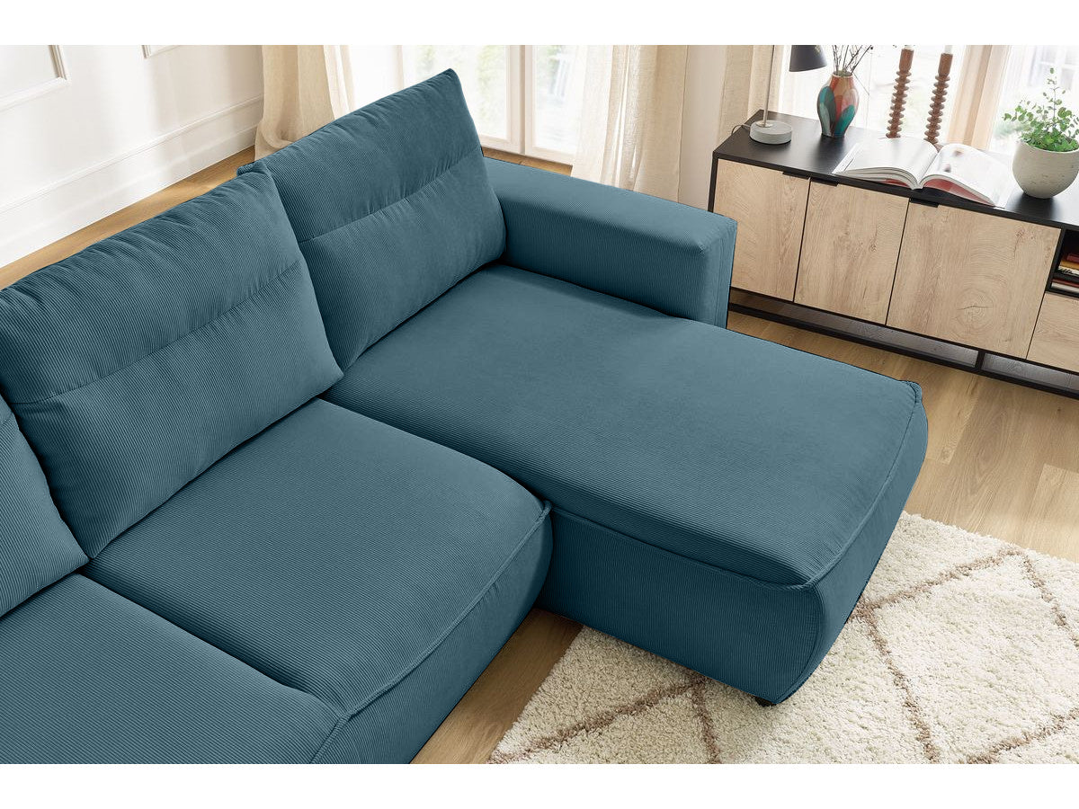 Colțar Extensibil HALSON, cu ladă de depozitare, șezlong interschimbabil, 260x160x98 cm Prestige Home