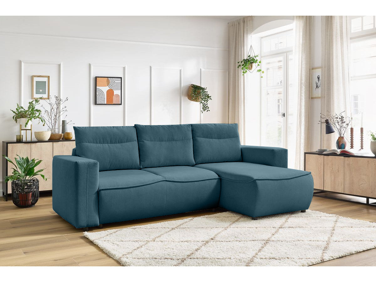 Colțar Extensibil HALSON, cu ladă de depozitare, șezlong interschimbabil, 260x160x98 cm Prestige Home