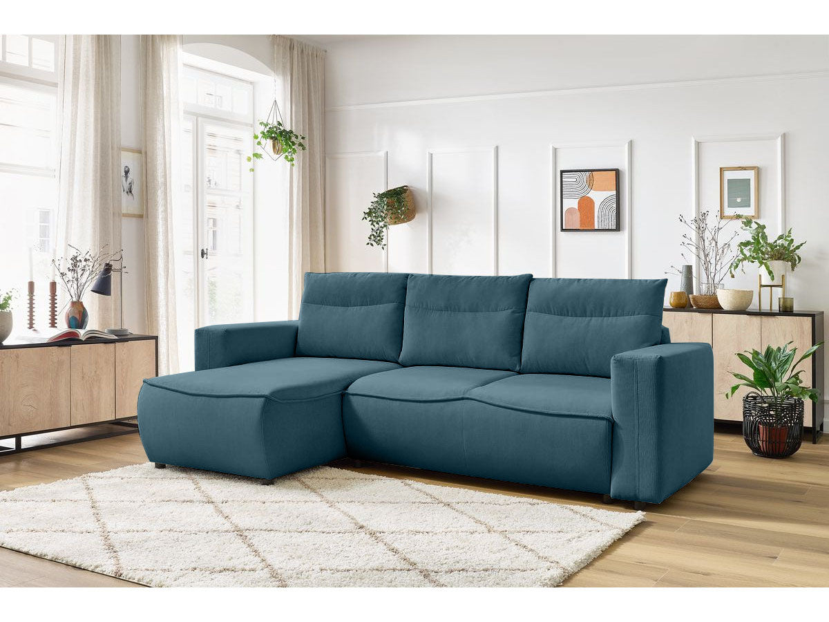 Colțar Extensibil HALSON, cu ladă de depozitare, șezlong interschimbabil, 260x160x98 cm Prestige Home