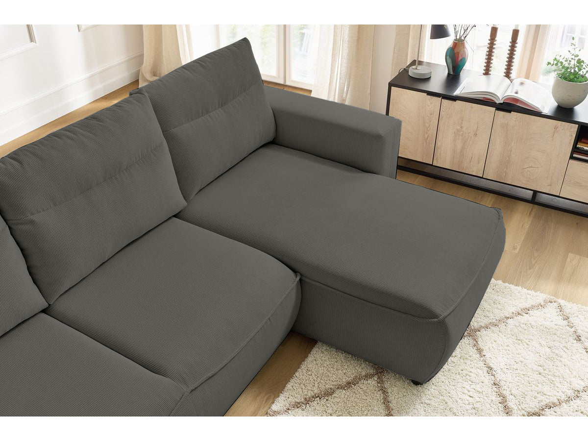 Colțar Extensibil HALSON, cu ladă de depozitare, șezlong interschimbabil, 260x160x98 cm Prestige Home