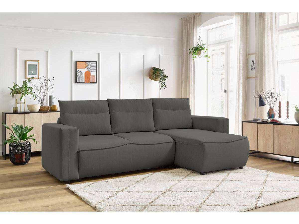 Colțar Extensibil HALSON, cu ladă de depozitare, șezlong interschimbabil, 260x160x98 cm Prestige Home