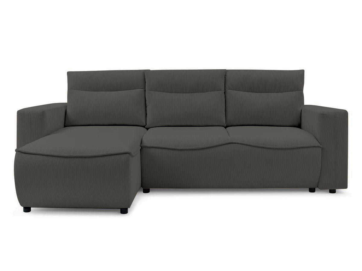 Colțar Extensibil HALSON, cu ladă de depozitare, șezlong interschimbabil, 260x160x98 cm Stanga Antracit-Fjord Prestige Home