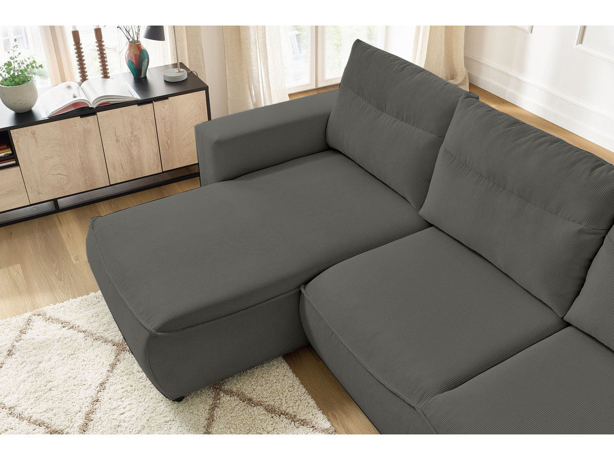 Colțar Extensibil HALSON, cu ladă de depozitare, șezlong interschimbabil, 260x160x98 cm Prestige Home
