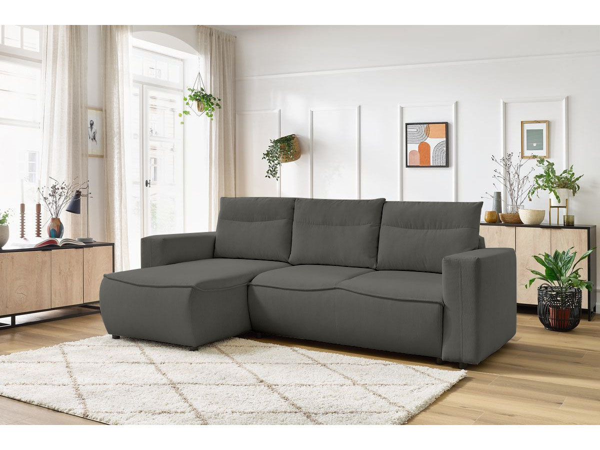 Colțar Extensibil HALSON, cu ladă de depozitare, șezlong interschimbabil, 260x160x98 cm Prestige Home