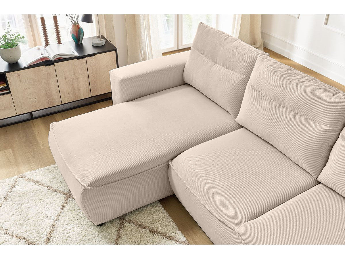 Colțar Extensibil HALSON, cu ladă de depozitare, șezlong interschimbabil, 260x160x98 cm Prestige Home