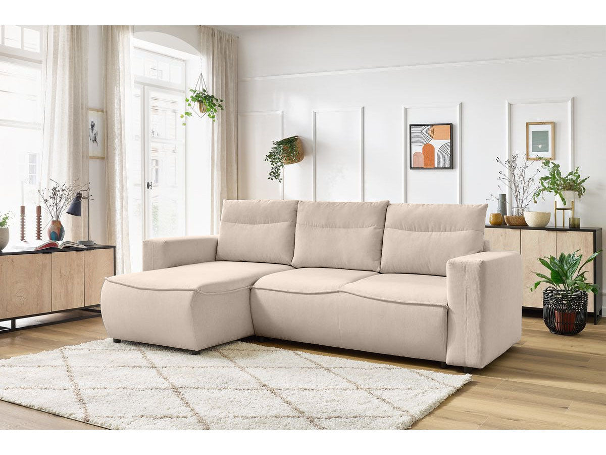 Colțar Extensibil HALSON, cu ladă de depozitare, șezlong interschimbabil, 260x160x98 cm Prestige Home