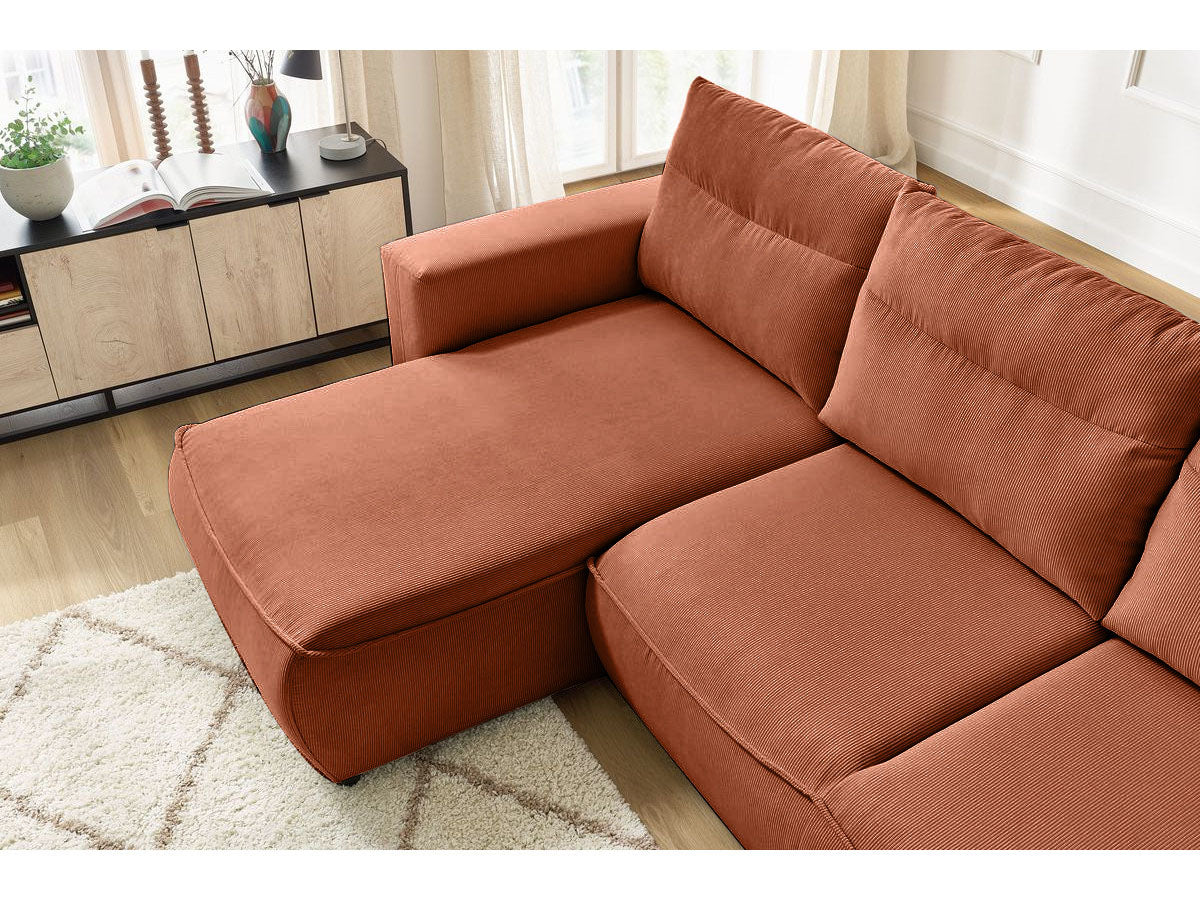 Colțar Extensibil HALSON, cu ladă de depozitare, șezlong interschimbabil, 260x160x98 cm Prestige Home