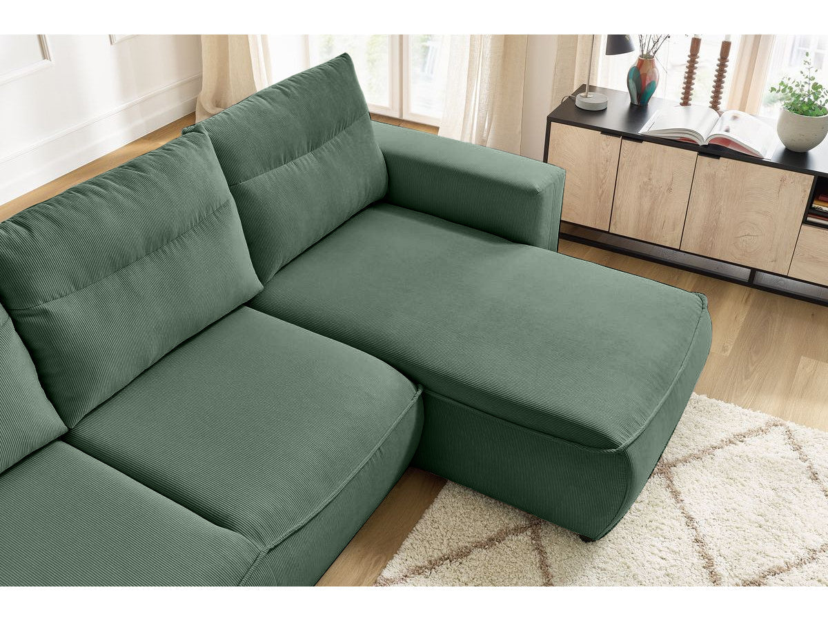 Colțar Extensibil HALSON, cu ladă de depozitare, șezlong interschimbabil, 260x160x98 cm Prestige Home