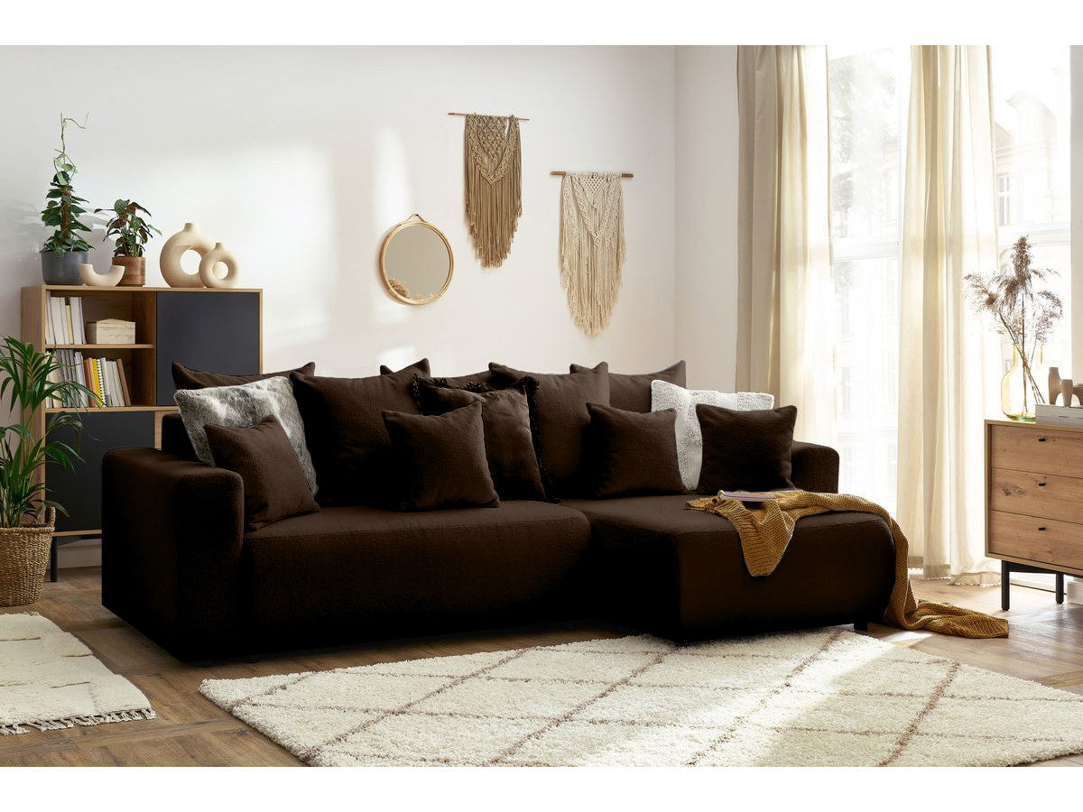 Colțar Extensibil LIVIGNO, cu ladă de depozitare, șezlong interschimbabil, 271x153x95 cm Prestige Home