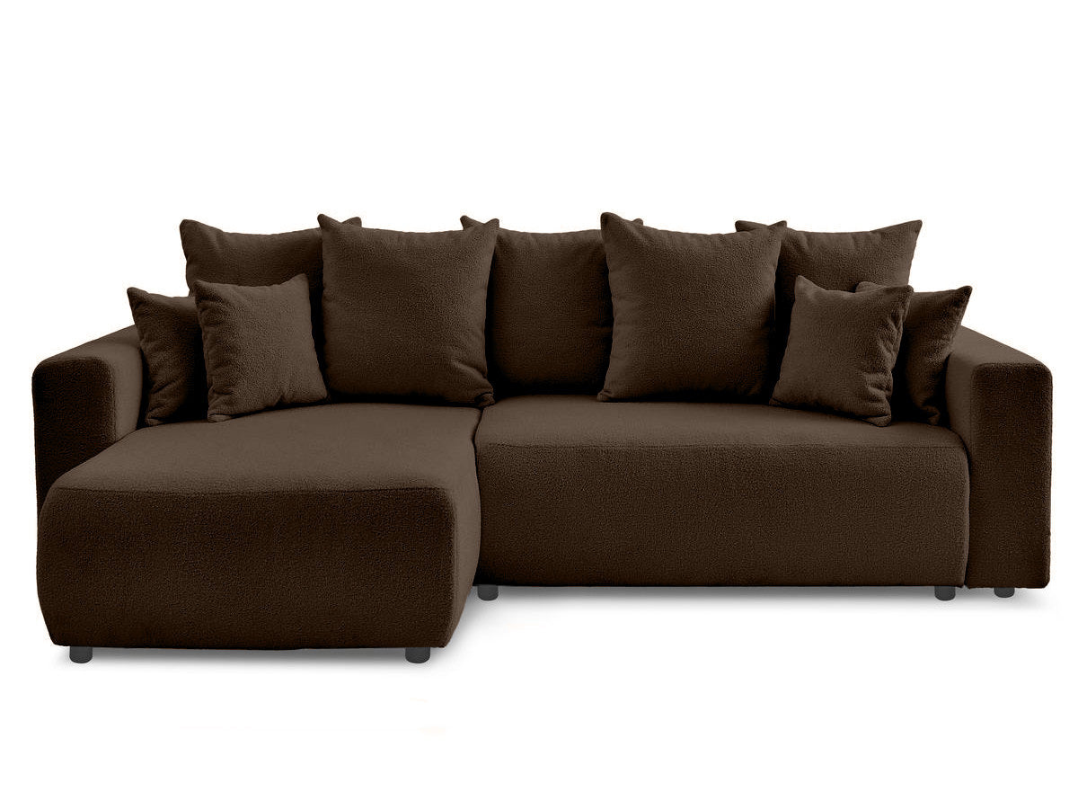 Colțar Extensibil LIVIGNO, cu ladă de depozitare, șezlong interschimbabil, 271x153x95 cm Maro-Anthology Stanga Prestige Home