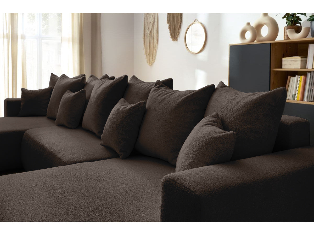 Colțar Extensibil, în formă de U, LIVIGNO, cu ladă de depozitare, 347x154x80 cm Prestige Home