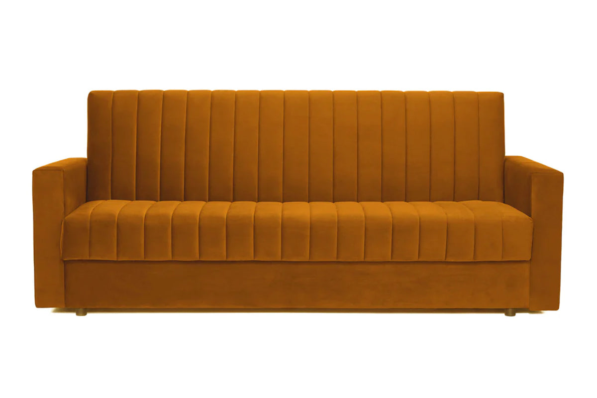 Canapea Extensibilă 3 locuri EMERALD, cu ladă de depozitare, 215x70x90 cm Velutto-Mango Prestige Home