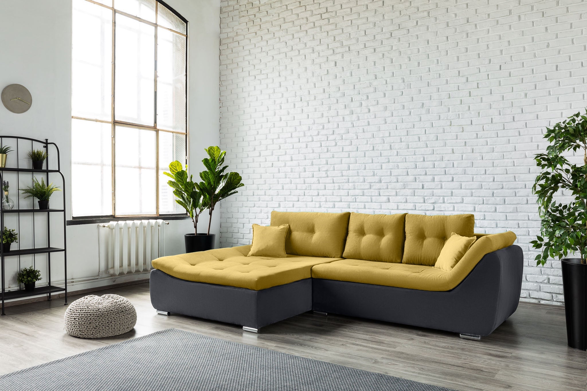 Colțar Extensibil LORENZO, cu ladă de depozitare, variante stânga/dreapta 280x180x70 cm Prestige Home
